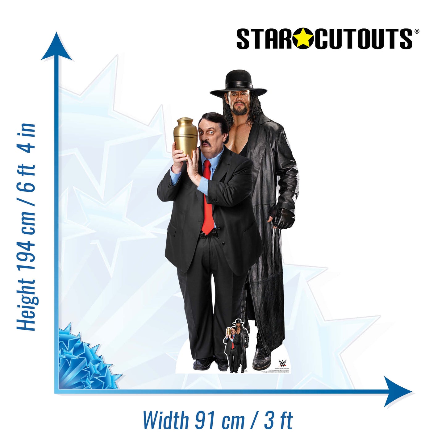 The Undertaker and Paul Bearer WWE Cardboard Cutout