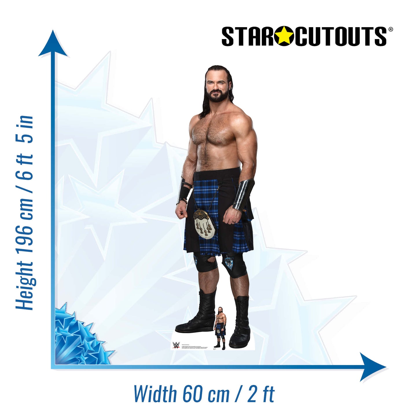 Drew McIntyre Kilt Cardboard Cutout - mycardboardcutout
