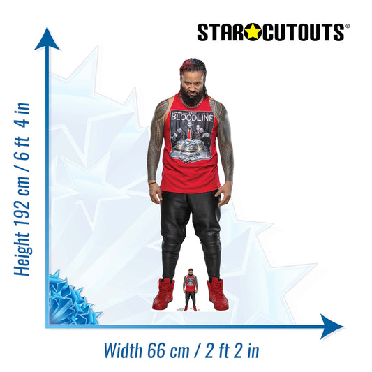 Jimmy Uso WWE Cardboard Cutout - mycardboardcutout