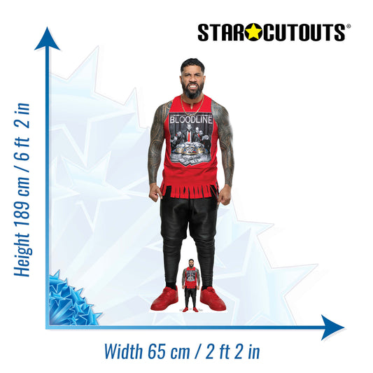 Jey Uso WWE Cardboard Cutout - mycardboardcutout