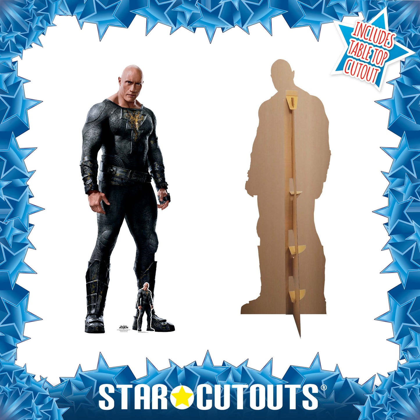 Black Adam Dwayne Johnson Alternative Pose Cardboard Cutout - mycardboardcutout