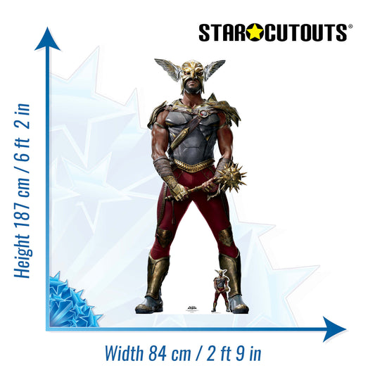 Hawkman Aldis Hodge Black Adam Cardboard Cutout - mycardboardcutout