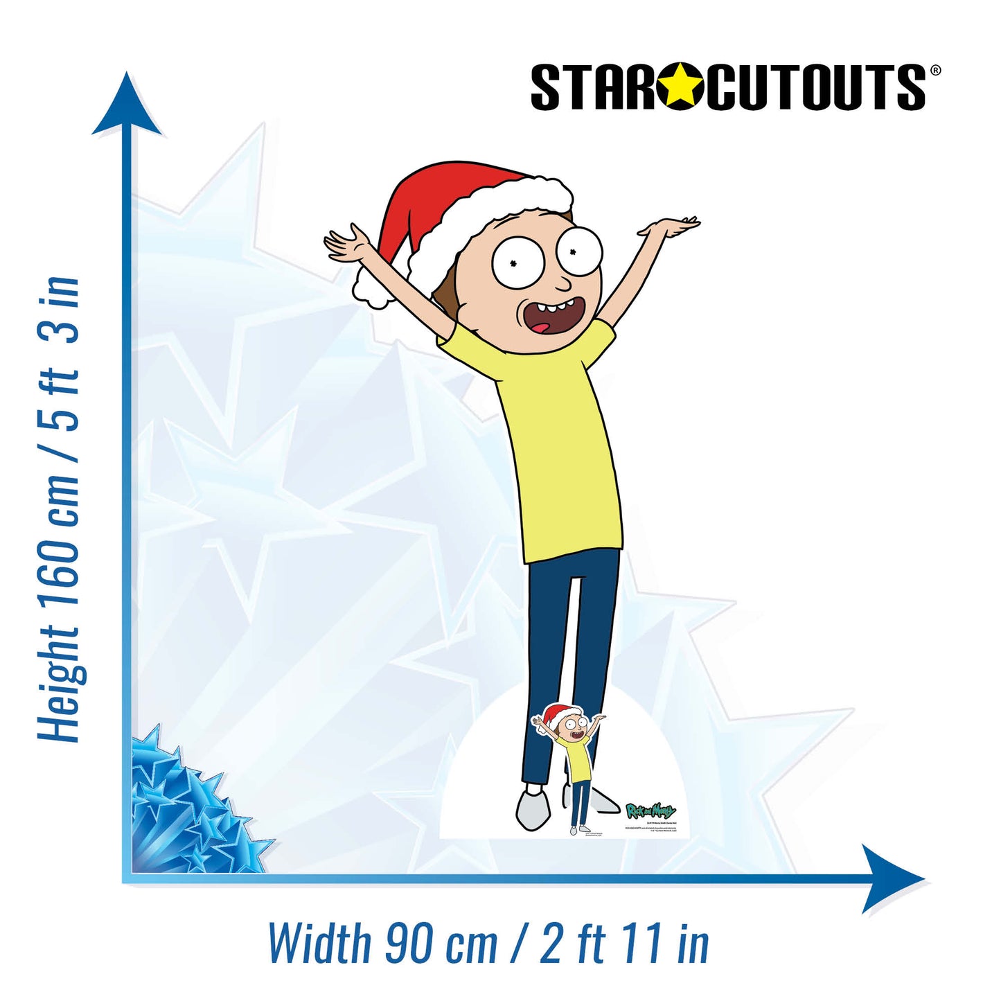 Morty Smith Happy Christmas Rick and Morty Cardboard Cutout - mycardboardcutout