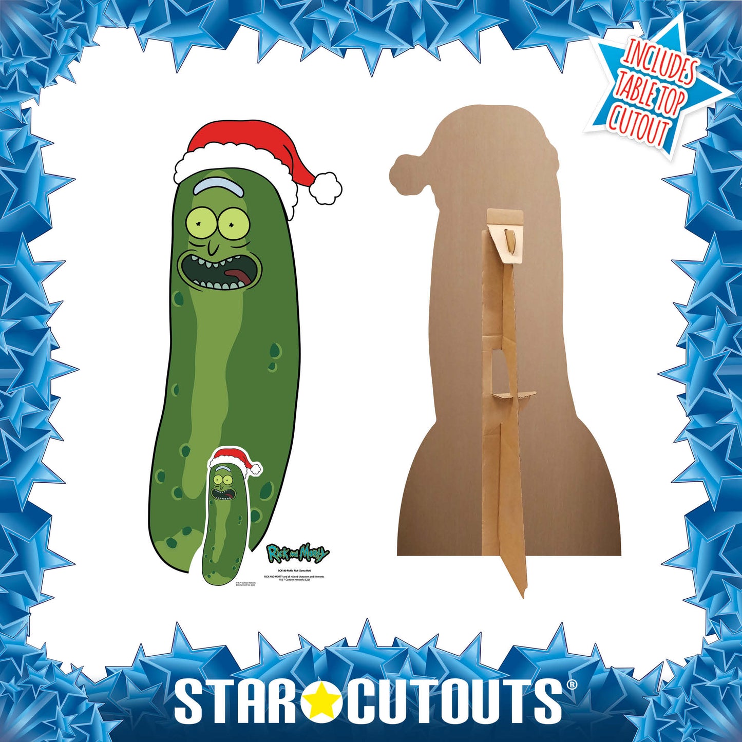 Christmas Pickle Rick and Morty Cardboard Cutout - mycardboardcutout