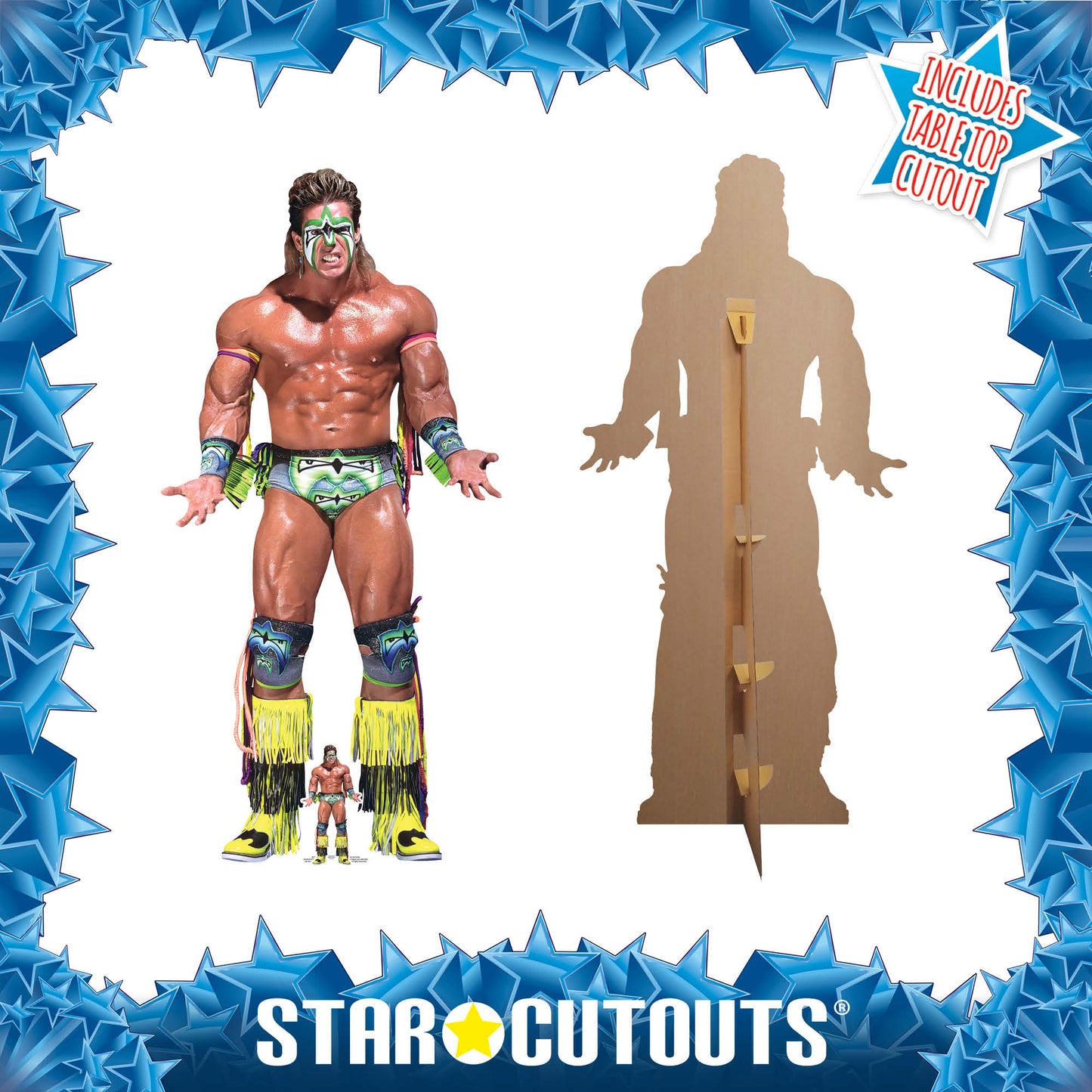 The Ultimate Warrior WWE Cardboard Cutout - mycardboardcutout