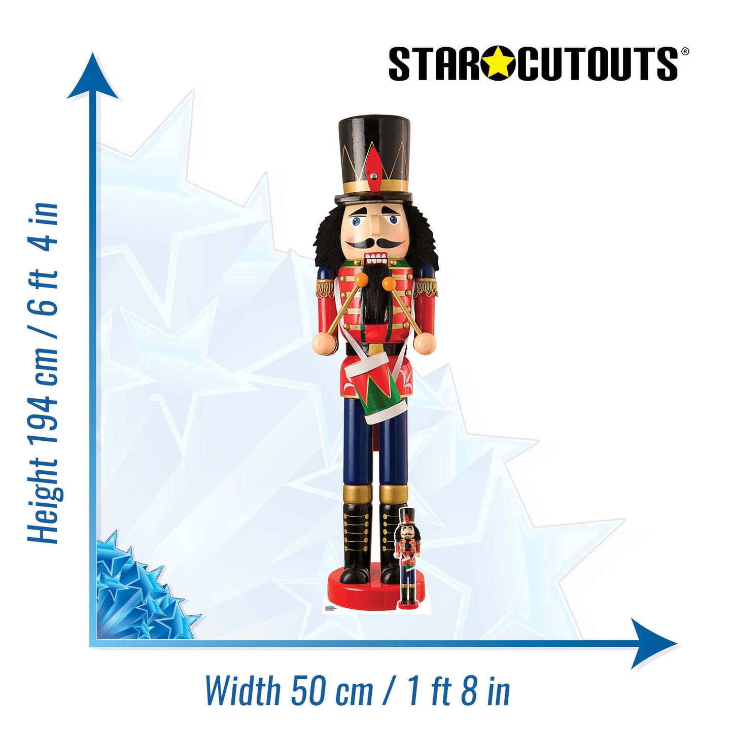 Christmas Nutcracker Doll Cardboard Cutout - mycardboardcutout