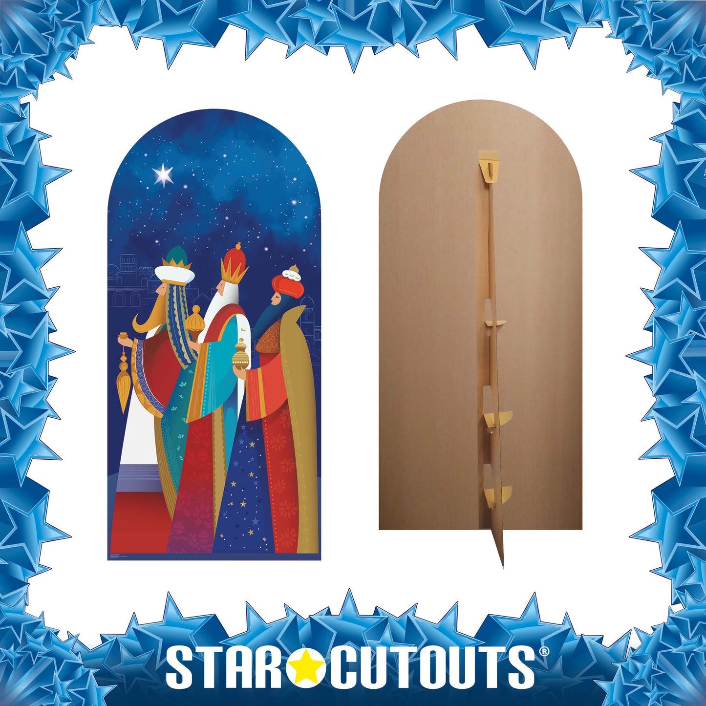 Three Kings Christmas With Gifts Cardboard Cutout - mycardboardcutout