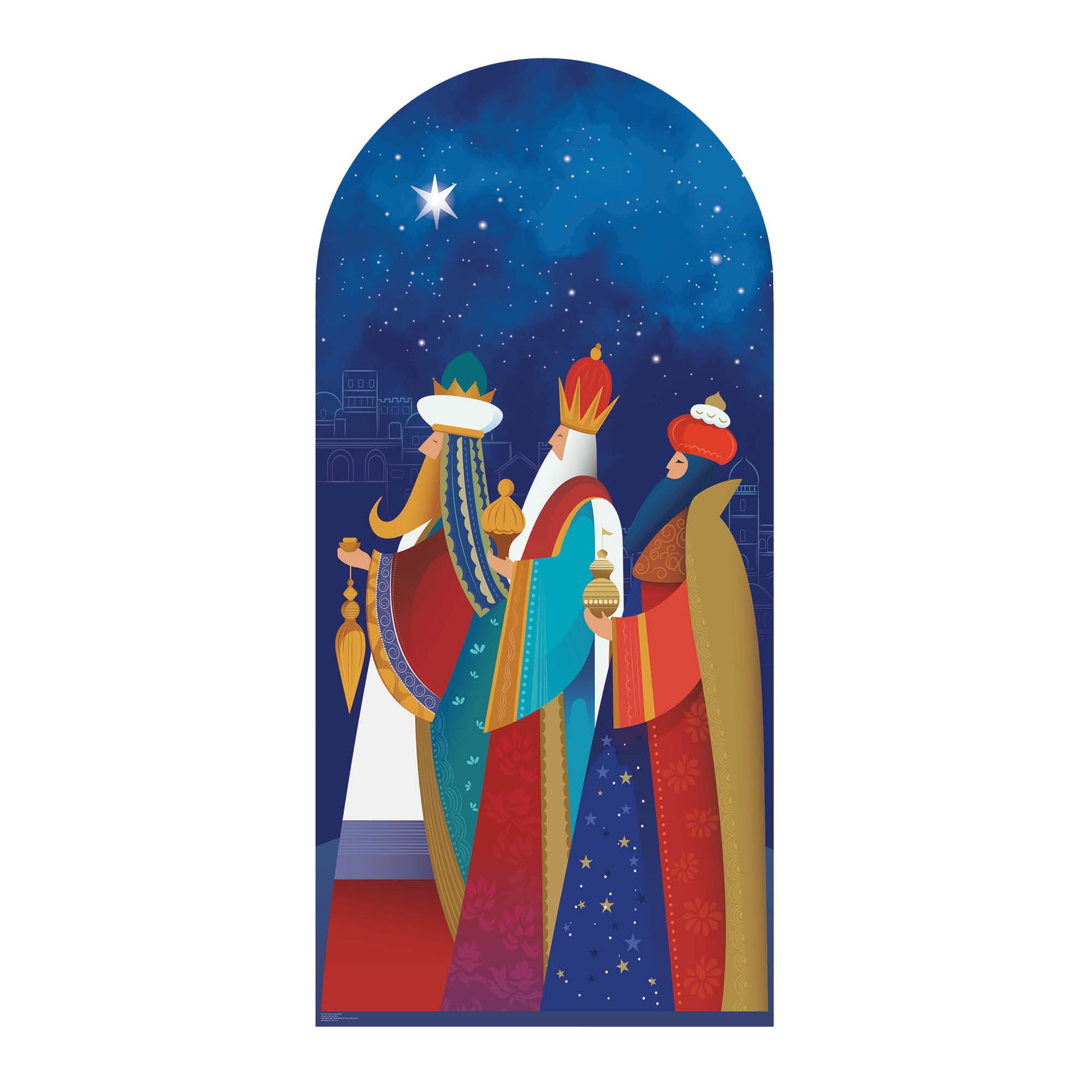 Three Kings Christmas With Gifts Cardboard Cutout - mycardboardcutout
