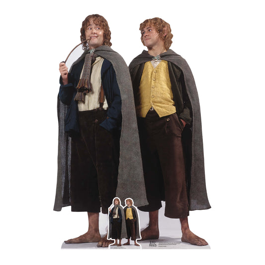 Merry and Pippin Double Lord of the Rings Cardboard Cutout