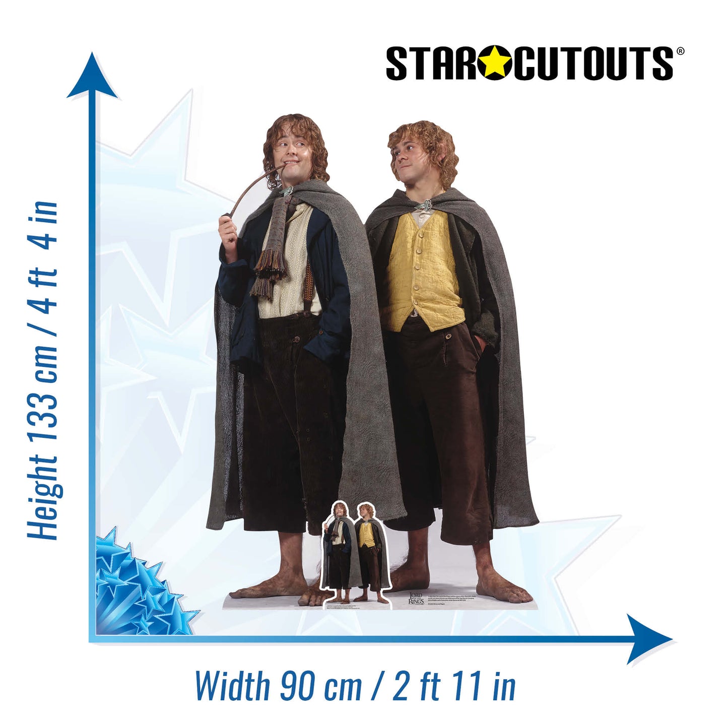 Merry and Pippin Double Lord of the Rings Cardboard Cutout - mycardboardcutout