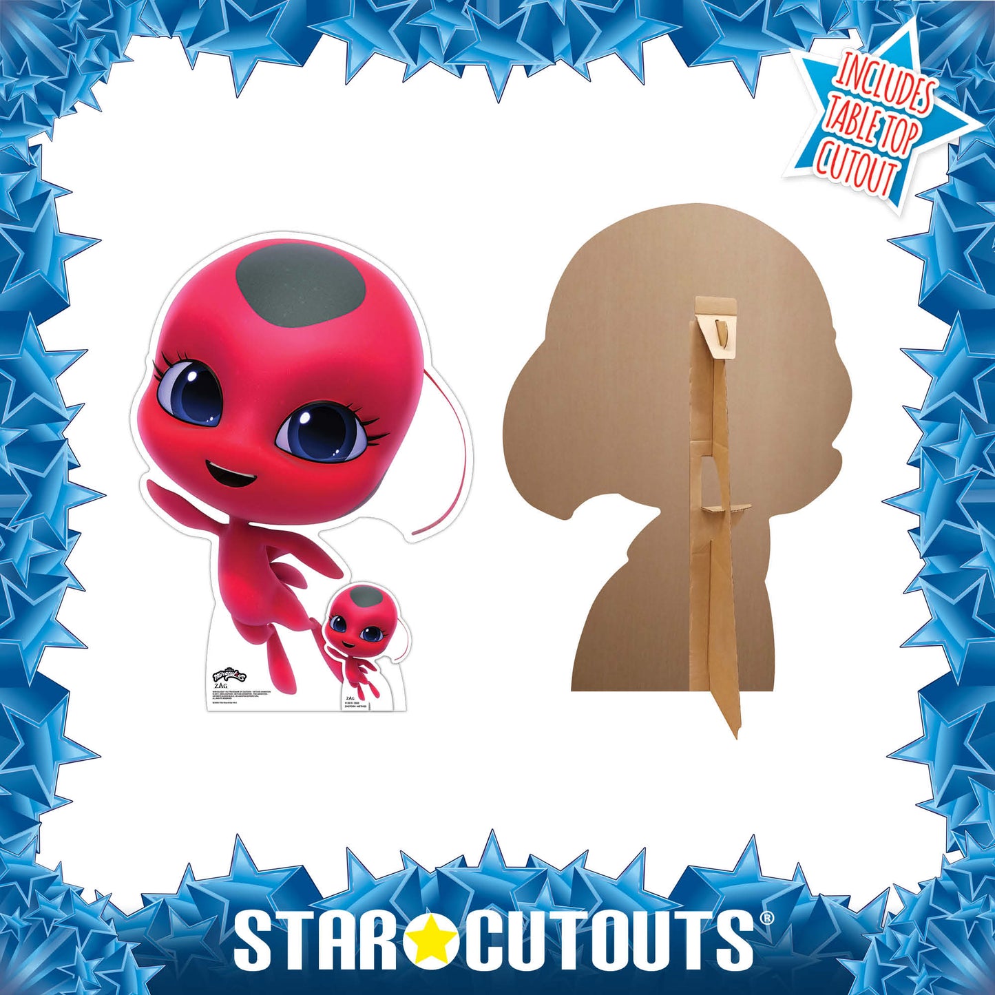 Tikki Kwami Miraculous Star Mini Cardboard Cutout - mycardboardcutout