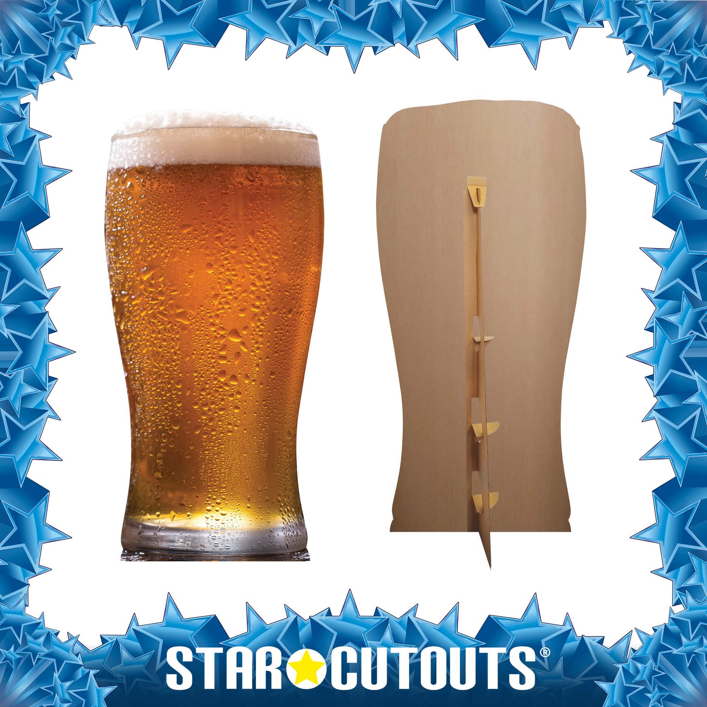 Fresh Pint of Beer Cardboard Cutout - mycardboardcutout