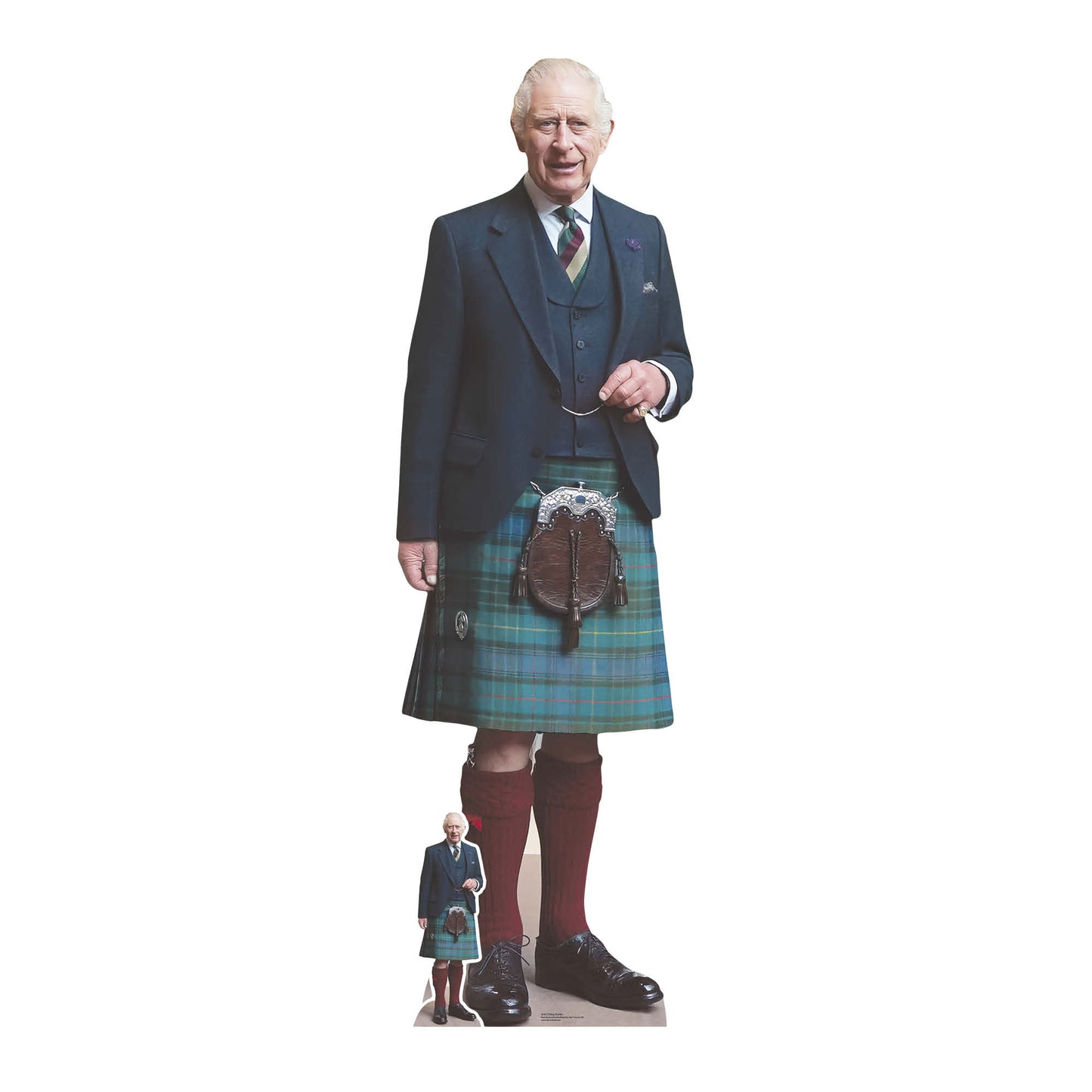 King Charles Kilt Cardboard Cutout - mycardboardcutout