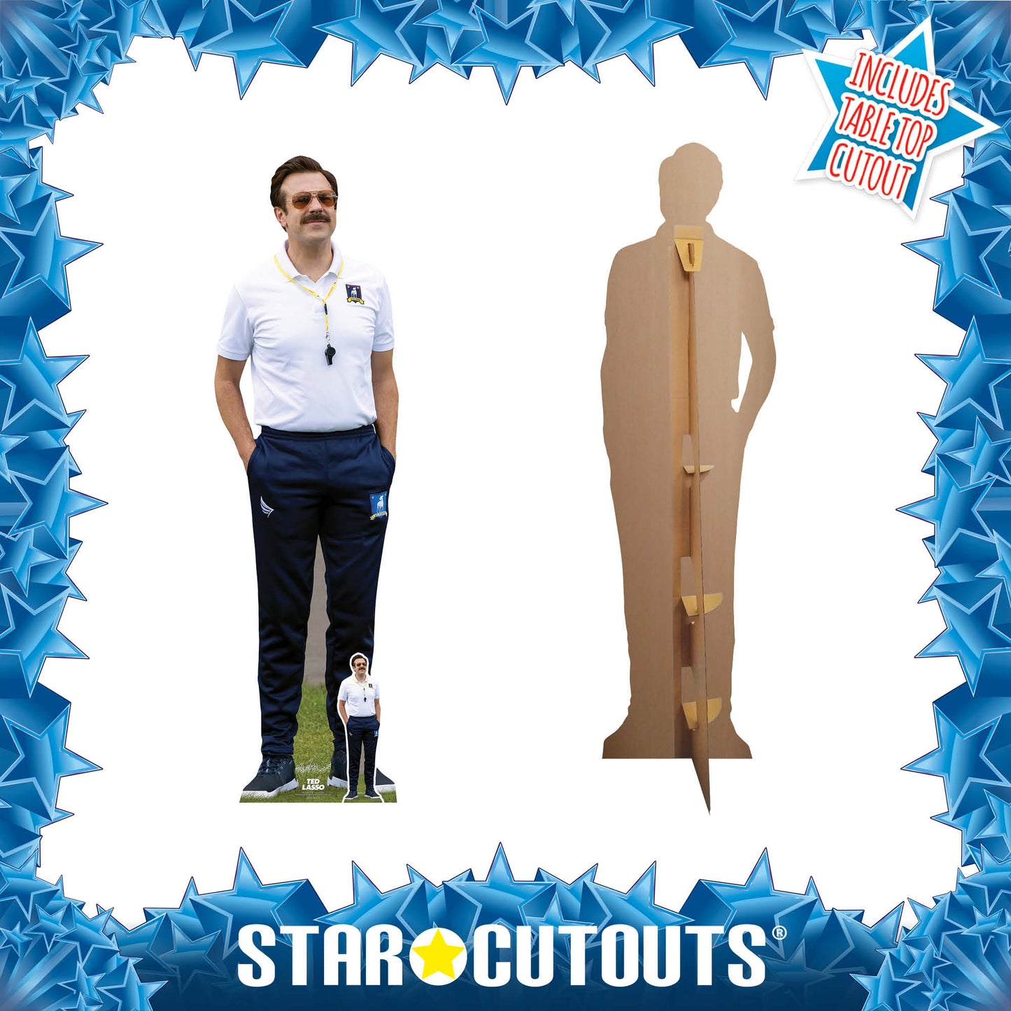 Ted Lasso Football Manager Jason Sudeikis Lifesize Cardboard Cutout Lifesize