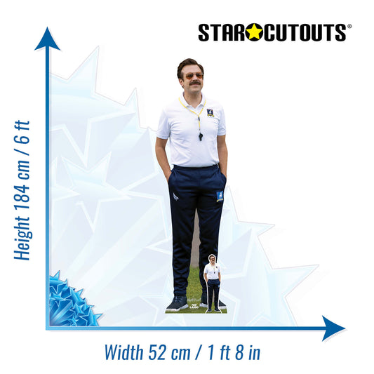 Ted Lasso Football Manager Jason Sudeikis Lifesize Cardboard Cutout Lifesize - mycardboardcutout