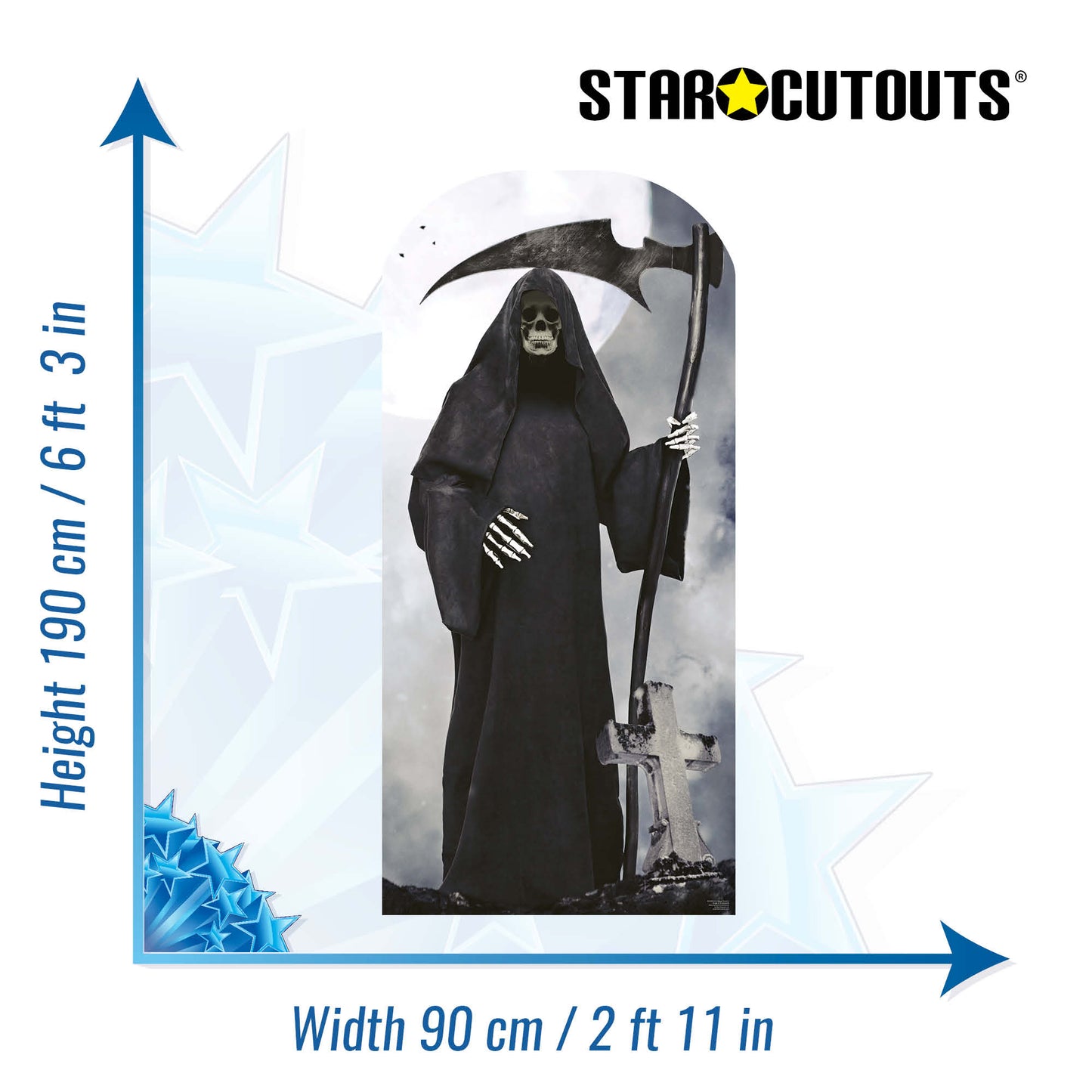 Grim Reaper Stand In Cardboard Cutout - mycardboardcutout