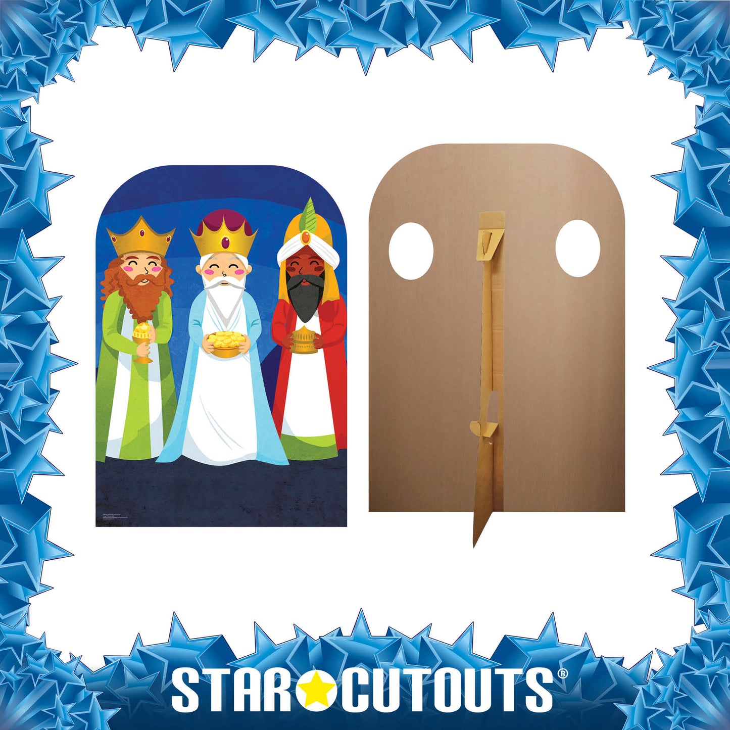 Three Kings Christmas Child Stand In Cardboard Cutout - mycardboardcutout