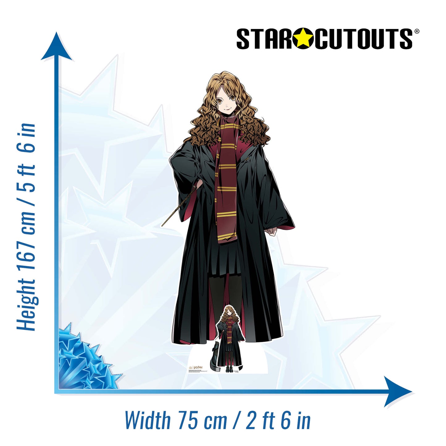 Hermione Granger Anime Style Cardboard Cutout - mycardboardcutout