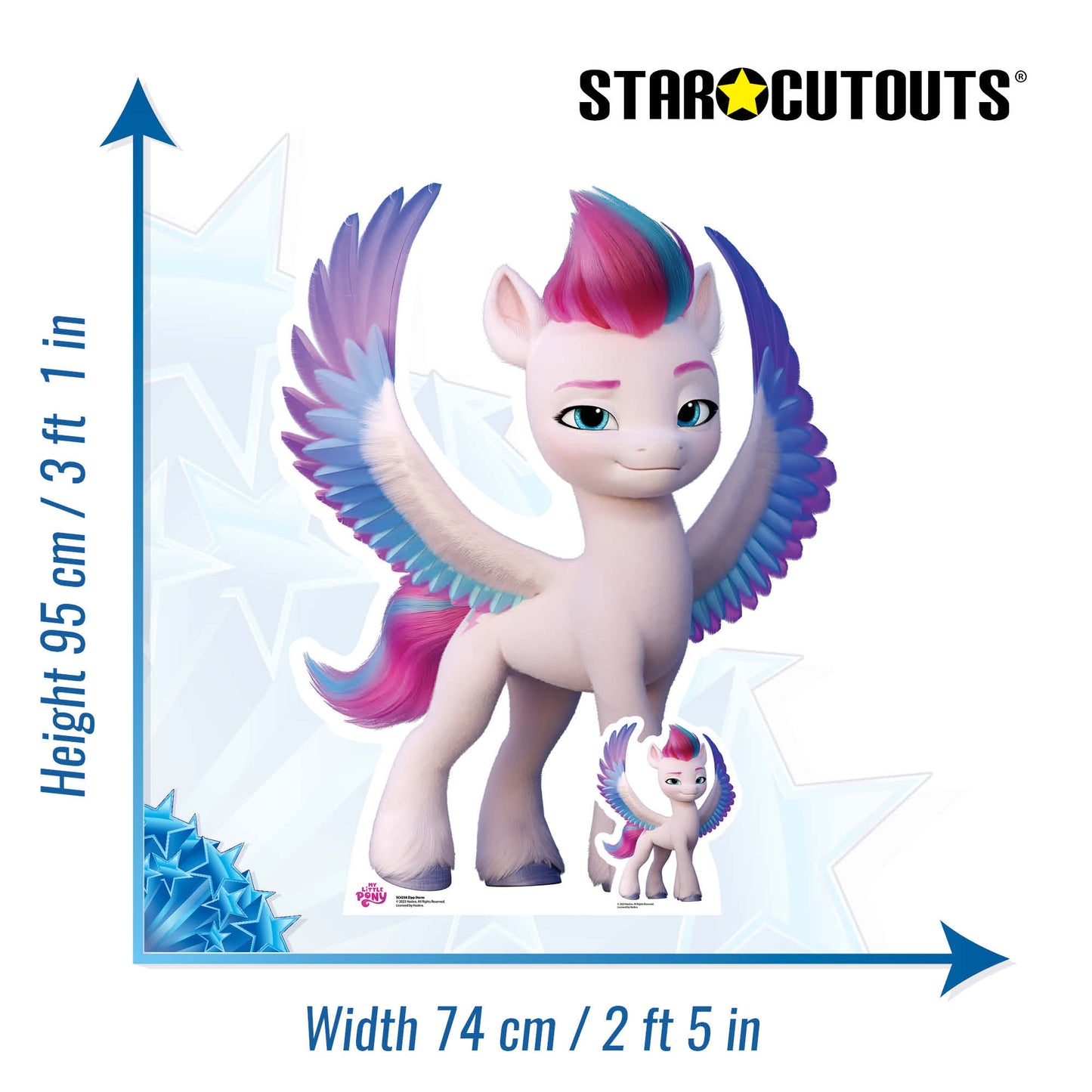 Zipp Storm My Little Pony Star Mini Cardboard Cutout - mycardboardcutout