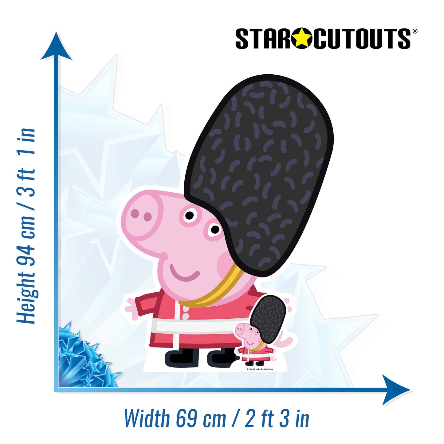 George Pig Palace Guard Cardboard Cutout - mycardboardcutout