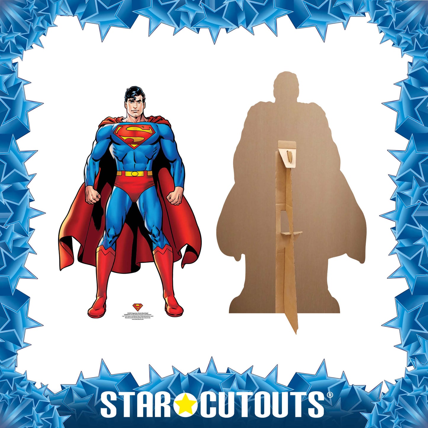 Superman Comic Style Cardboard Cutout