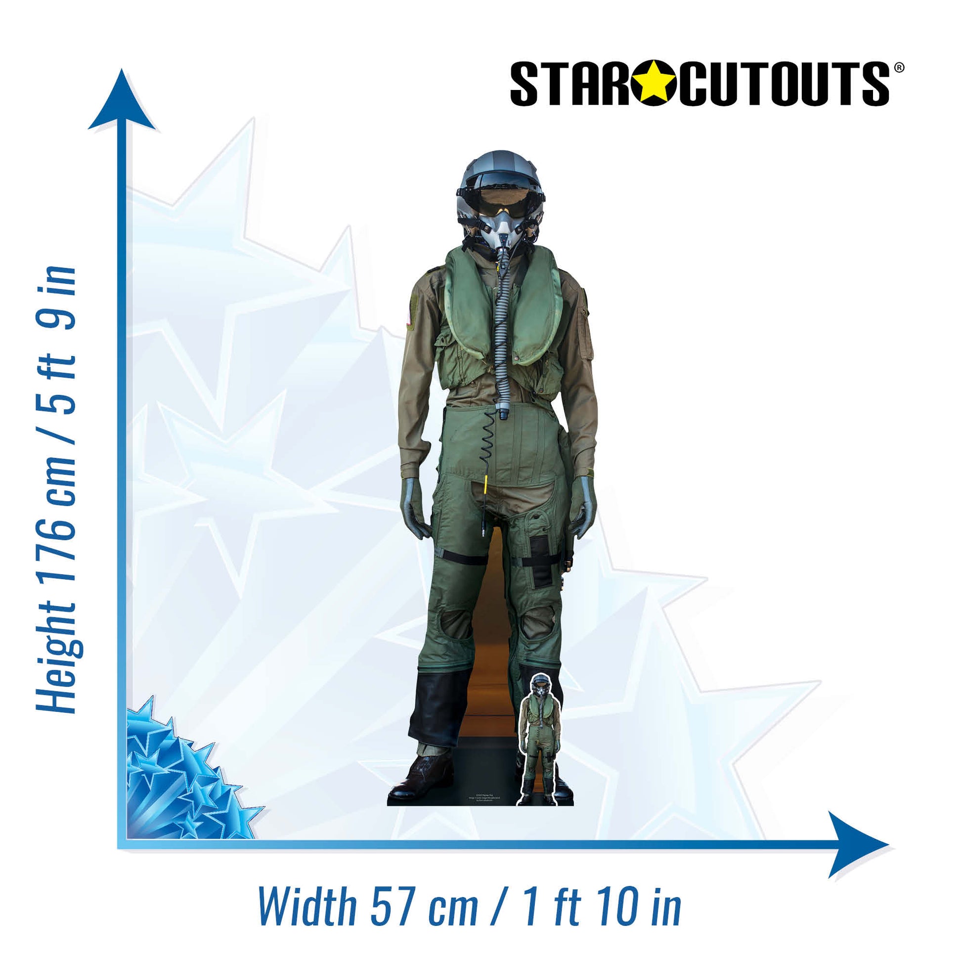 Fighter Pilot Cardboard Cutout - mycardboardcutout