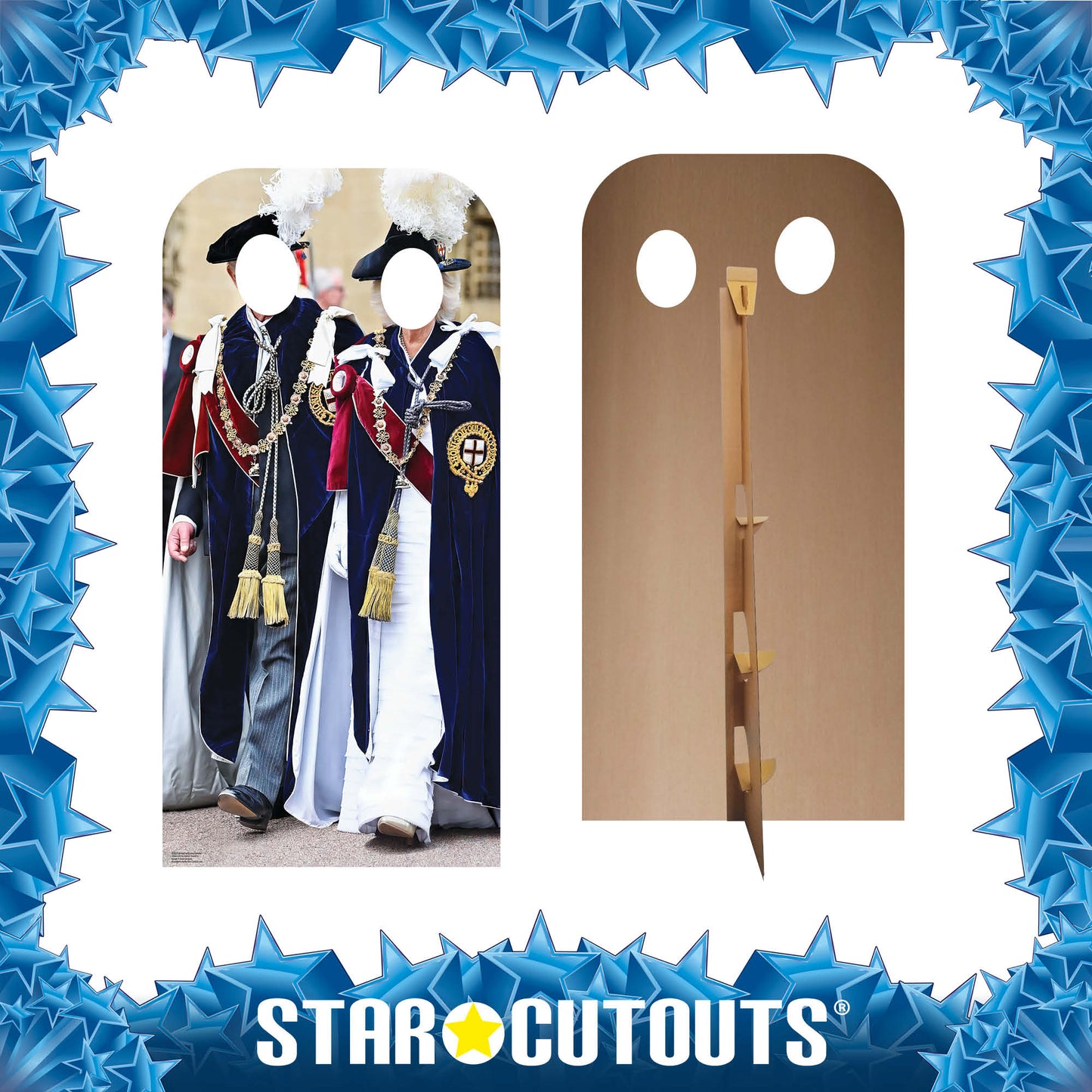King Charles and Camilla - Order of the Garter Stand In Cardboard Cutout - mycardboardcutout