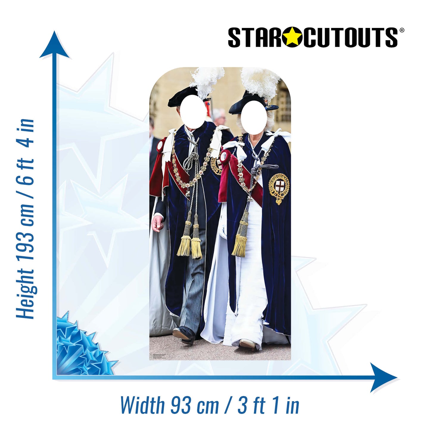 King Charles and Camilla - Order of the Garter Stand In Cardboard Cutout - mycardboardcutout