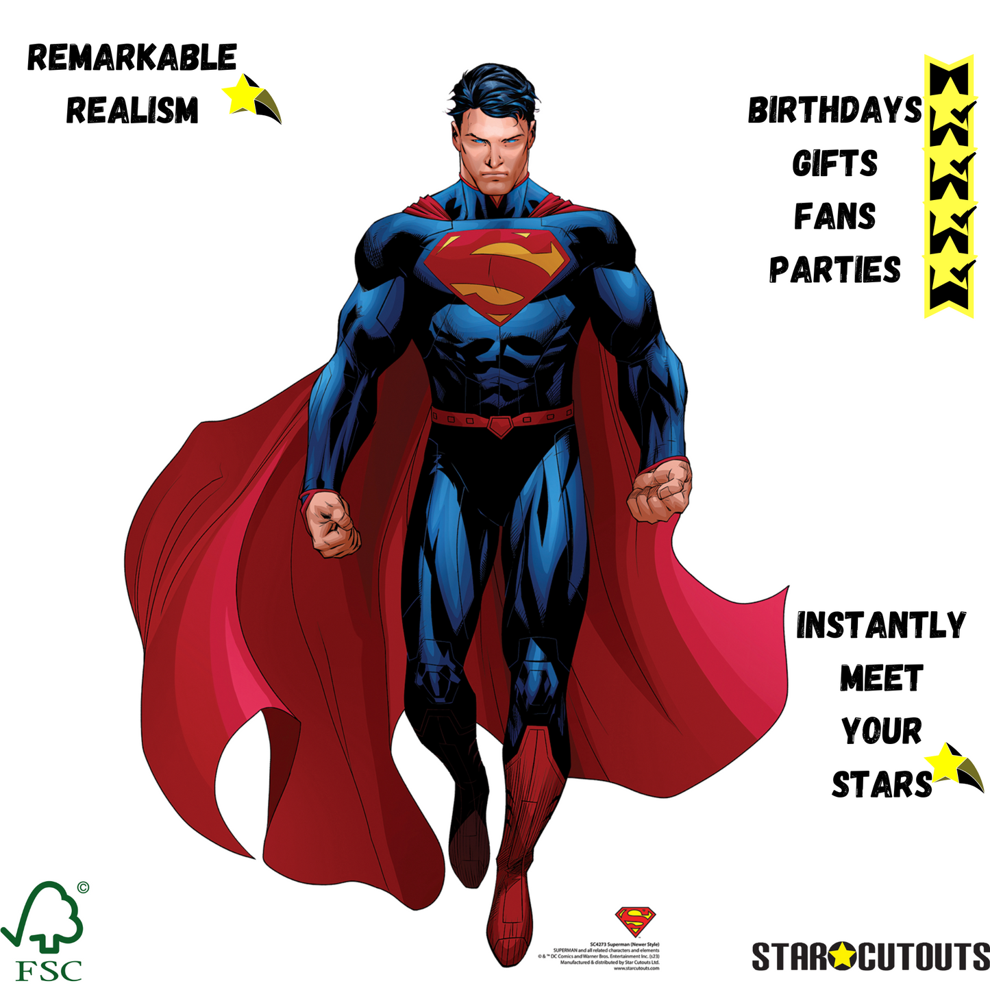 Superman Style Cardboard Cutout - mycardboardcutout