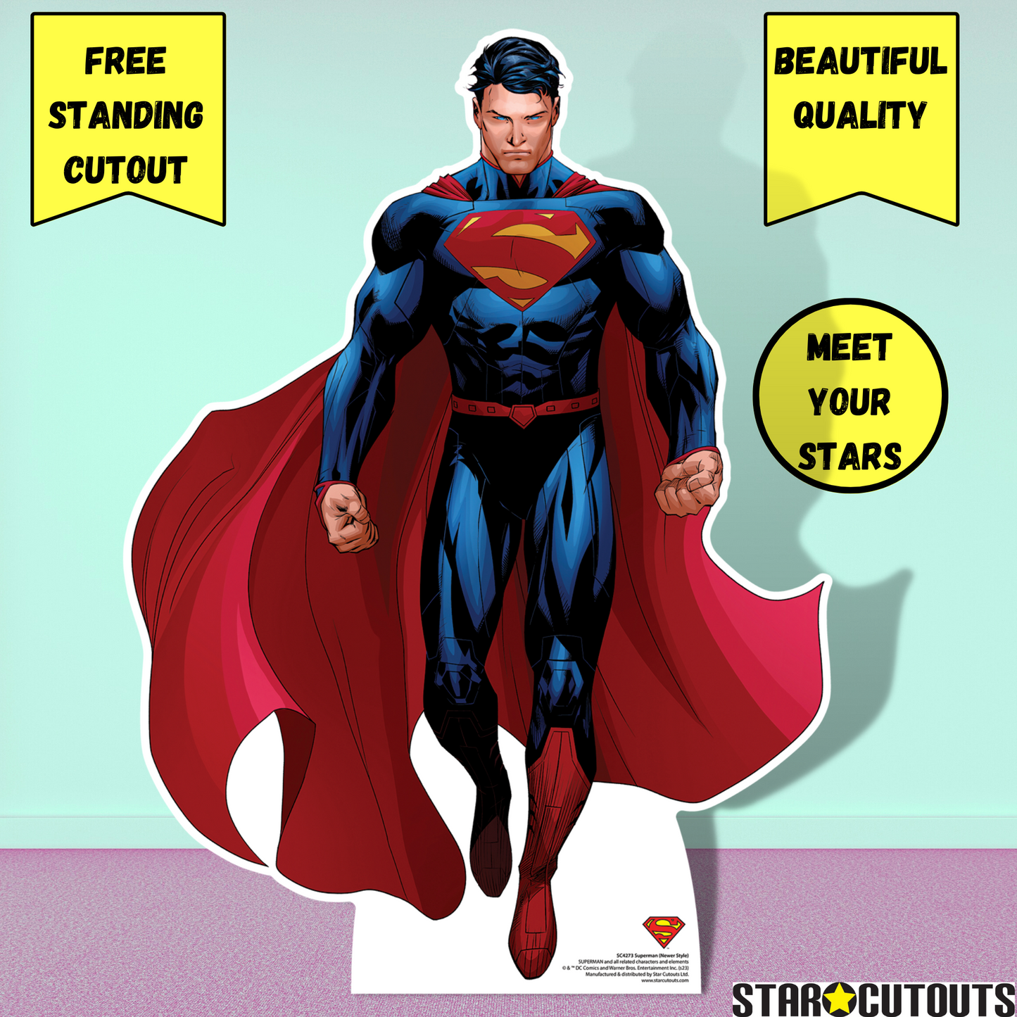 Superman  Style  Cardboard Cutout
