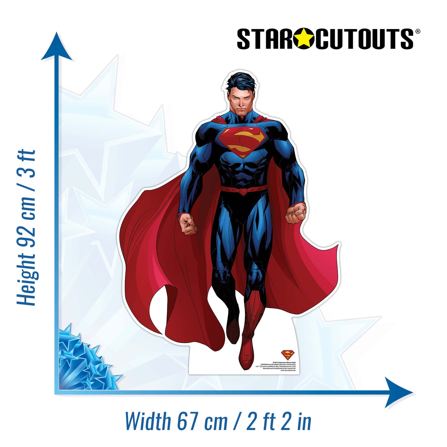 Superman  Style  Cardboard Cutout