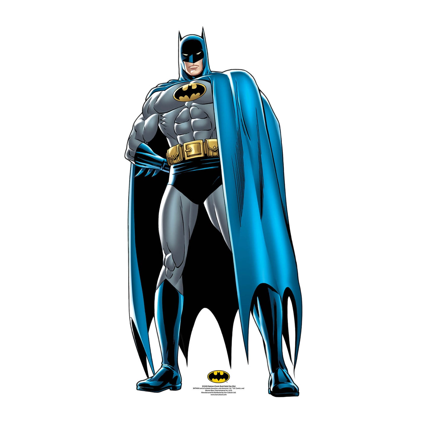 Small Batman Comic Book Style Star Mini Cardboard Cutout - mycardboardcutout