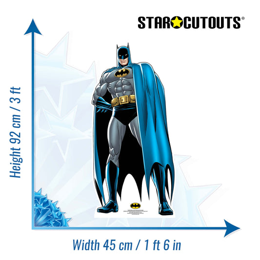 Small Batman Comic Book Style Star Mini Cardboard Cutout - mycardboardcutout