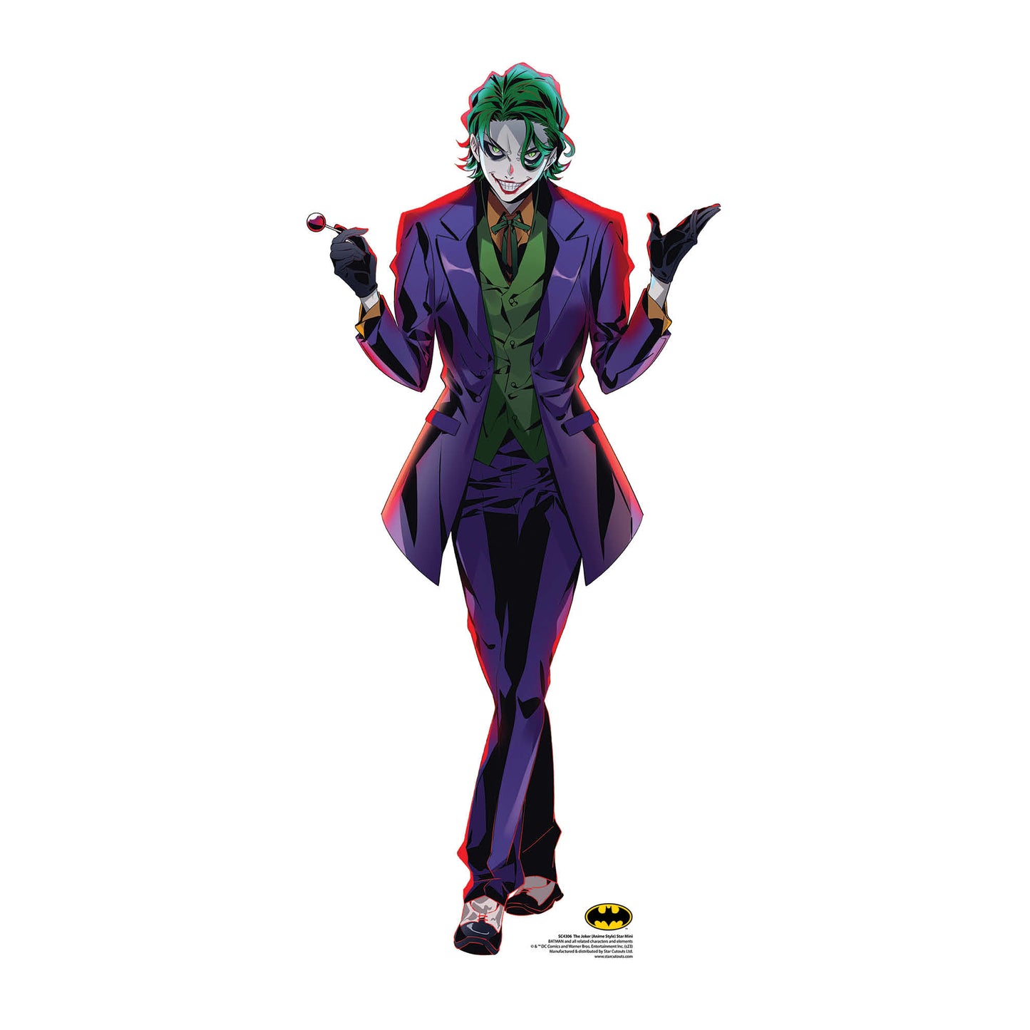 The Joker Anime Style Star Mini Cardboard Cutout - mycardboardcutout