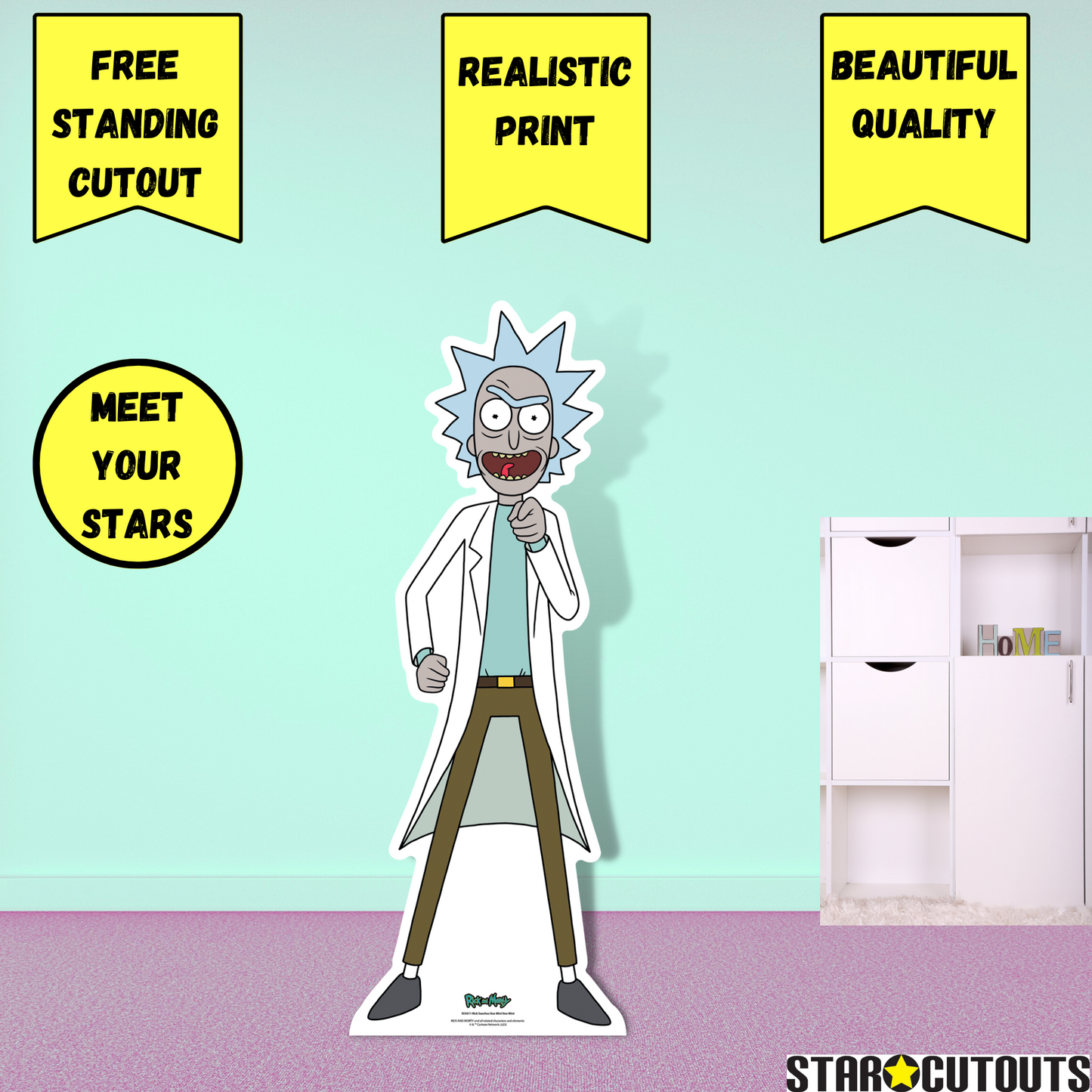Rick Sanchez Small - Rick and Morty Star Mini Cardboard Cutout - mycardboardcutout