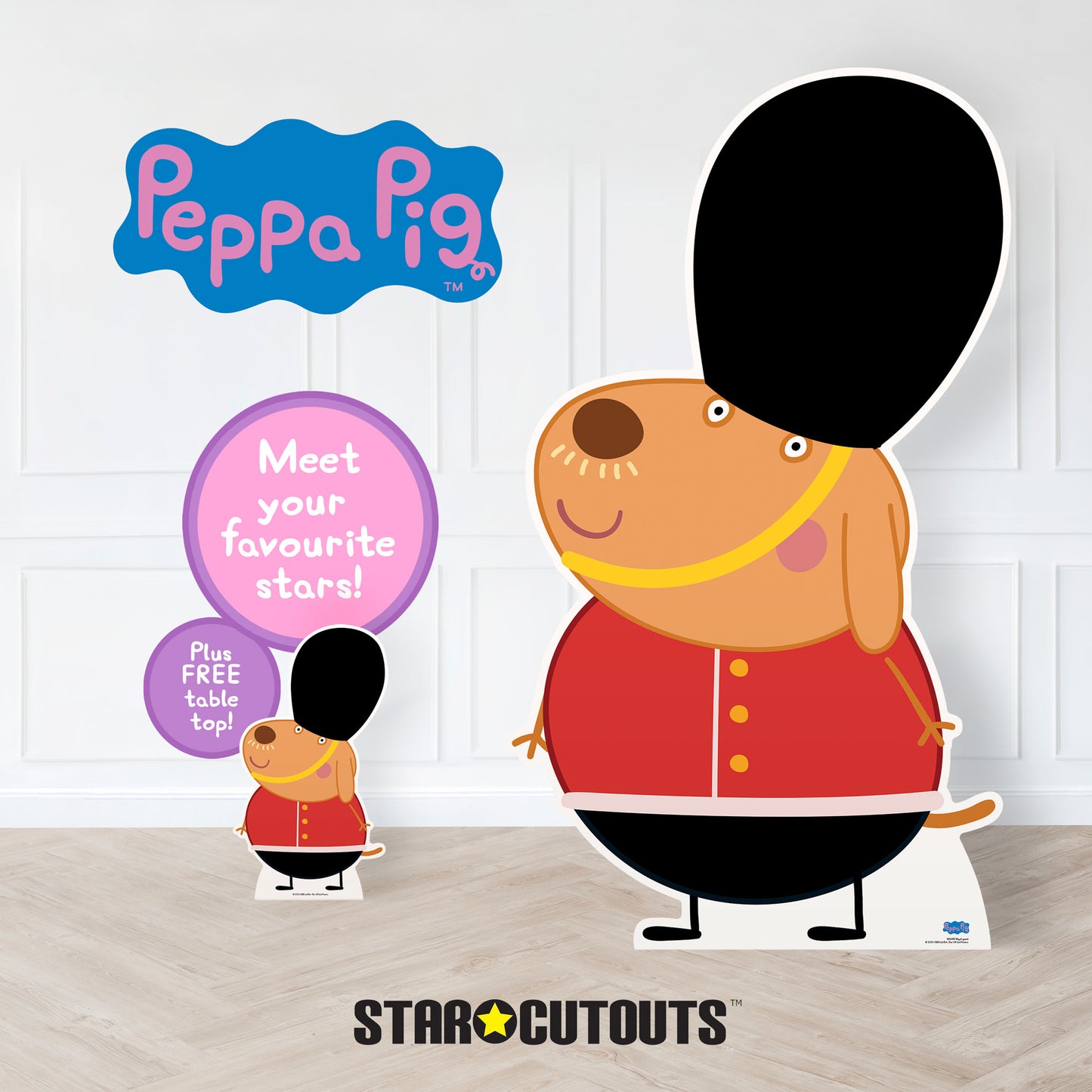 Royal Guard Peppa Cardboard Cutout