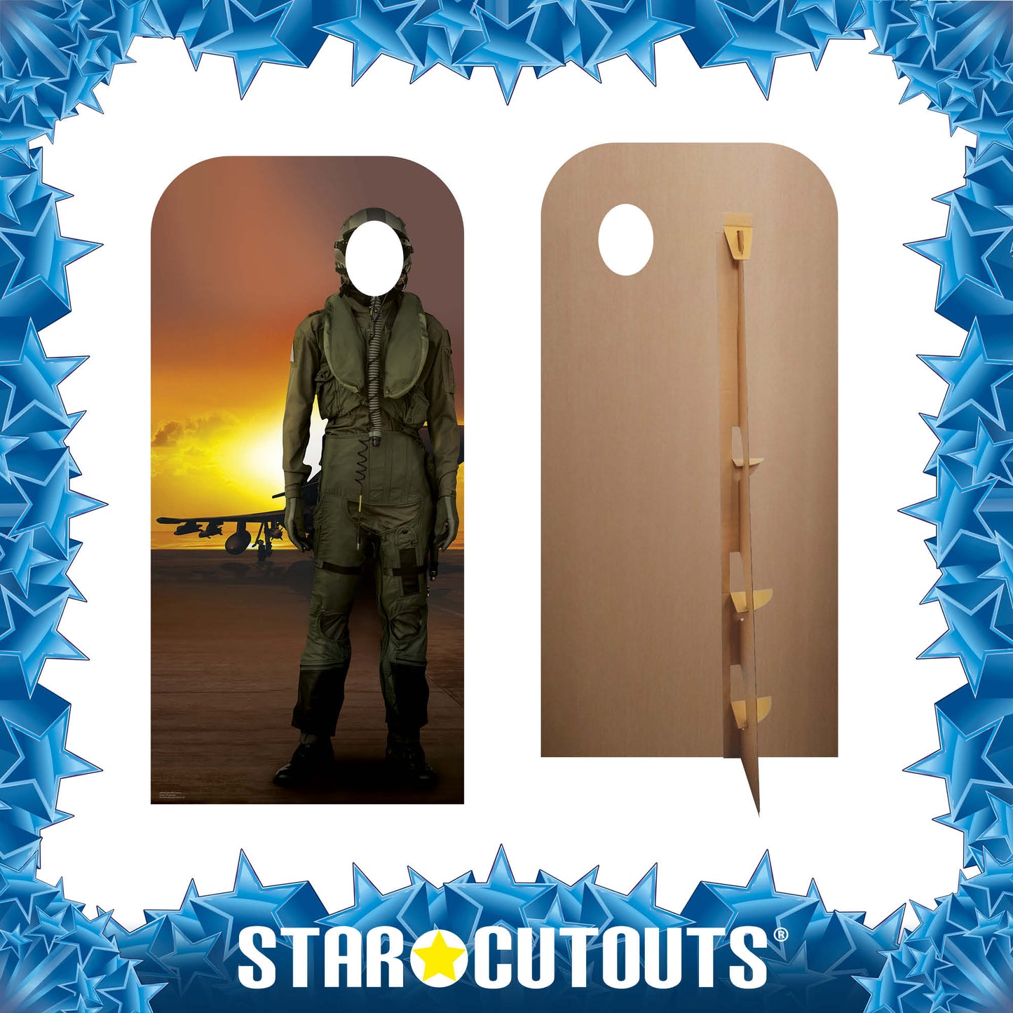 Fighter Pilot Stand In Cardboard Cutout - mycardboardcutout
