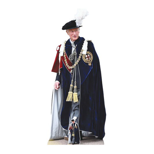 King Charles Royal Family Garter Cardboard Cutout - mycardboardcutout