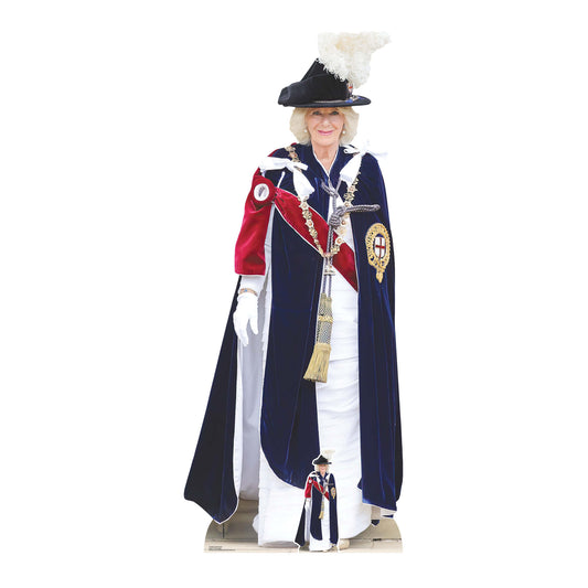 Queen Camilla Royal Family Garter Cardboard Cutout - mycardboardcutout