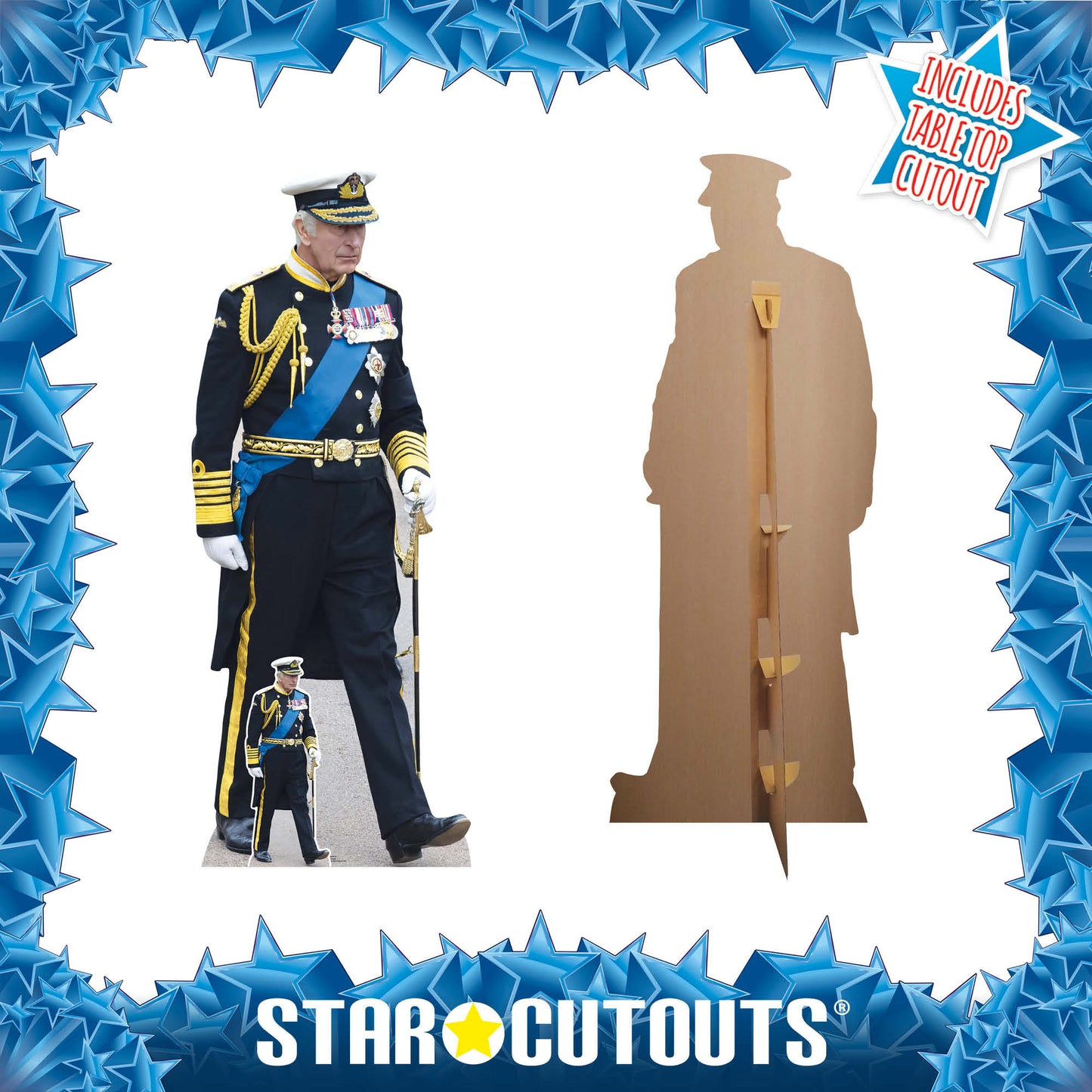 King Charles Marching Royal Uniform Cardboard Cutout - mycardboardcutout