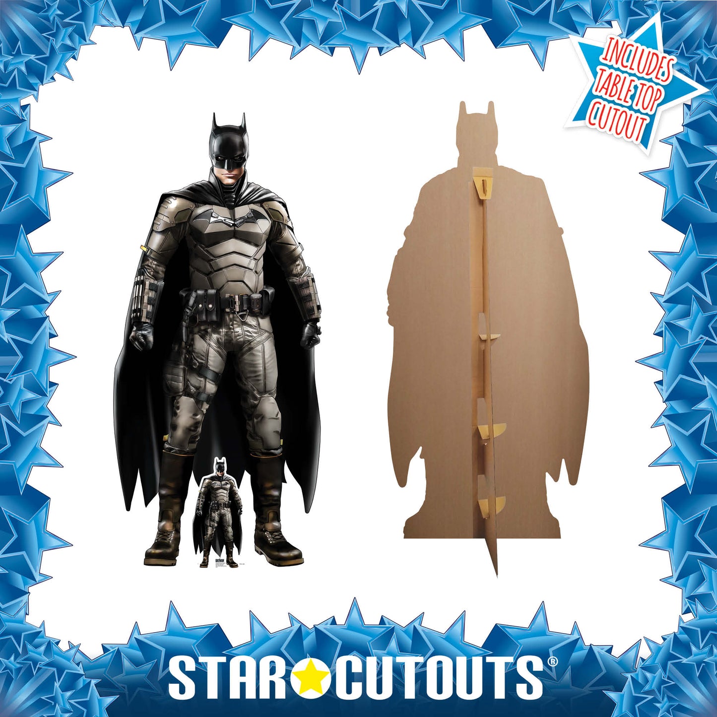 Batman Robert Pattinson The Batman 2022 Masterpiece Graphic Art Style Cardboard Cutout - mycardboardcutout