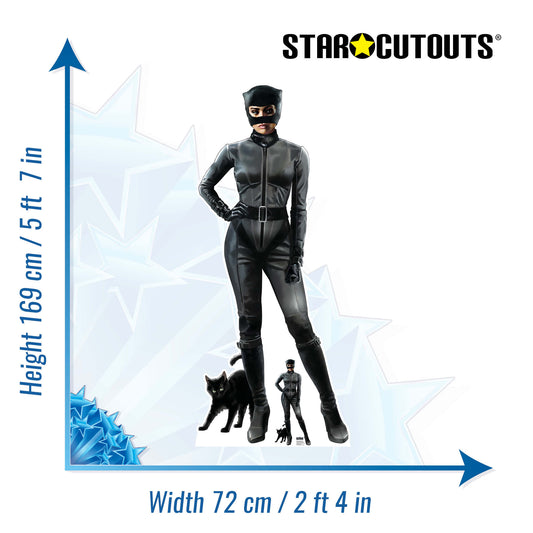 Catwoman Zoe Kravitz The Batman 2022 Masterpiece Graphic Art Style Cardboard Cutout - mycardboardcutout