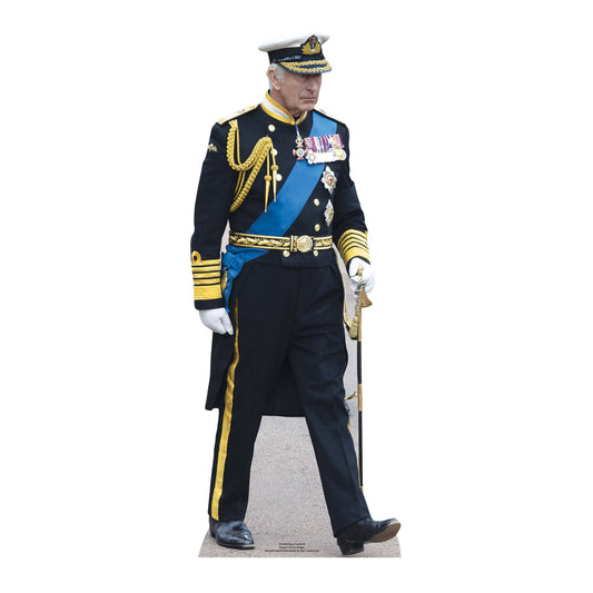 King Charles Marching Star Mini Cardboard Cutout - mycardboardcutout