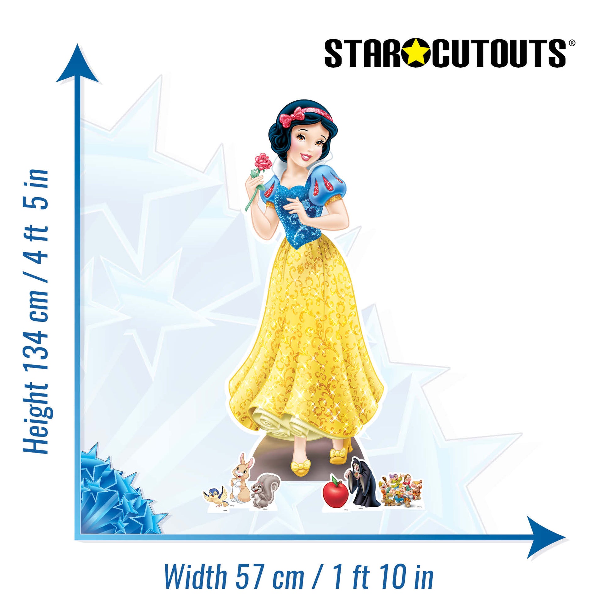 Beautiful Snow White Cardboard Cutout Party Decorations