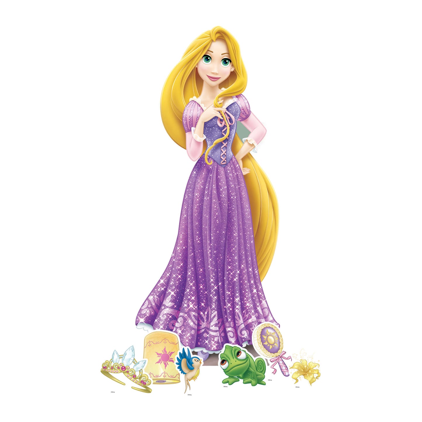 Rapunzel Cardboard Cutout Party Decorations With Six Mini Party Decorations