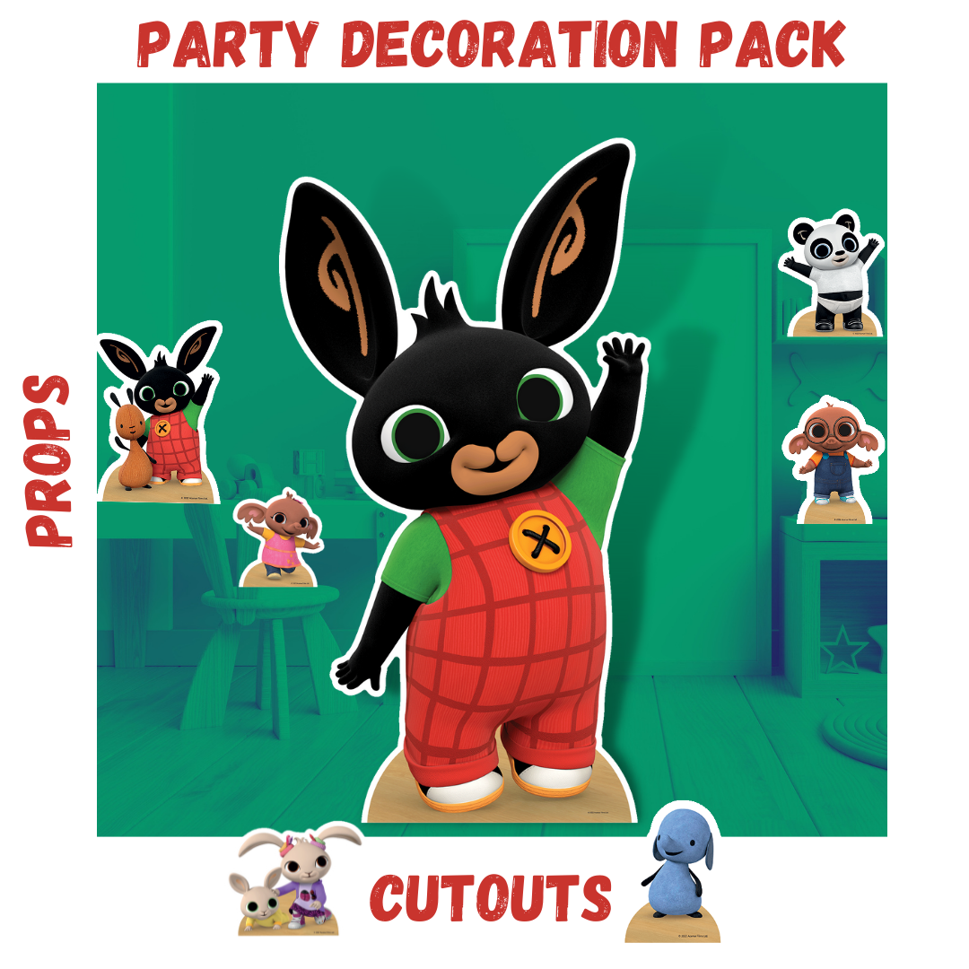 Bing Party Decoration Pack With Six Mini Party Decorations - mycardboardcutout