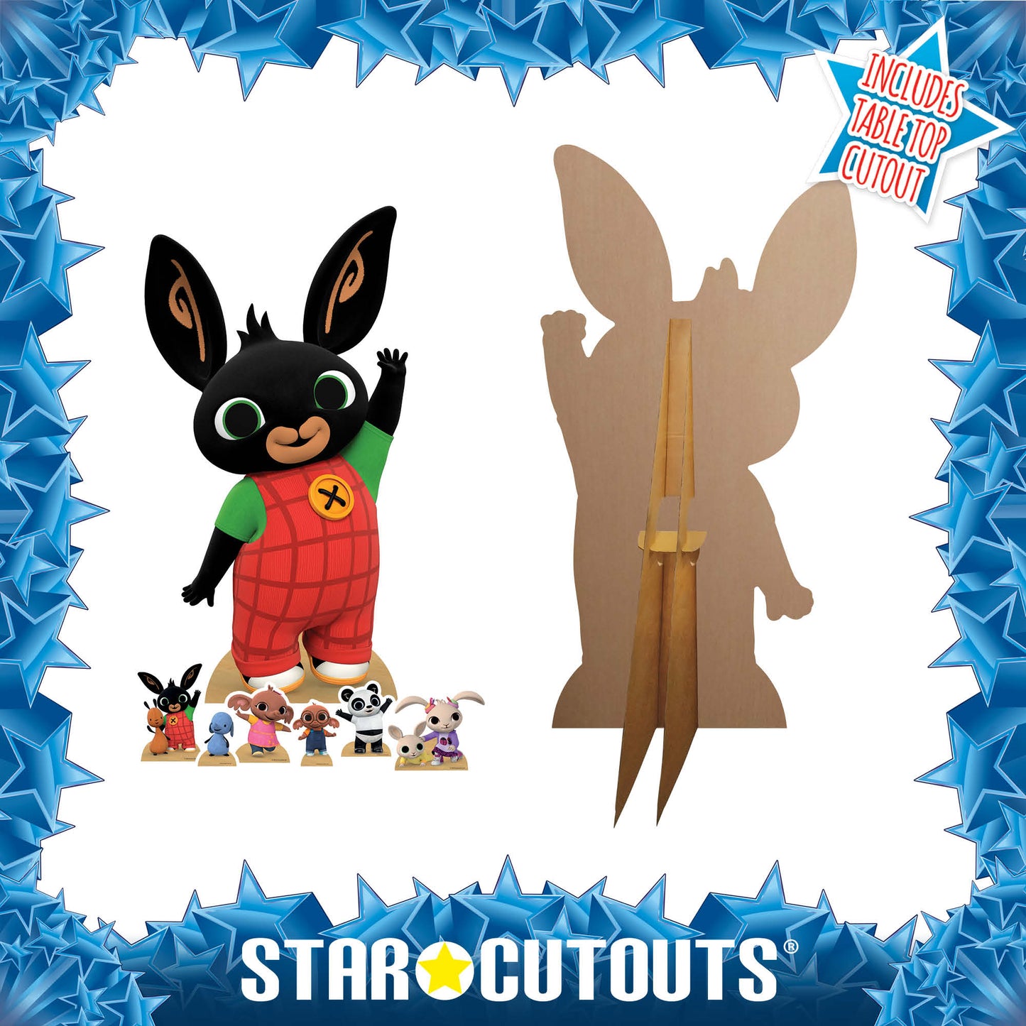 Bing Party Decoration Pack With Six Mini Party Decorations - mycardboardcutout