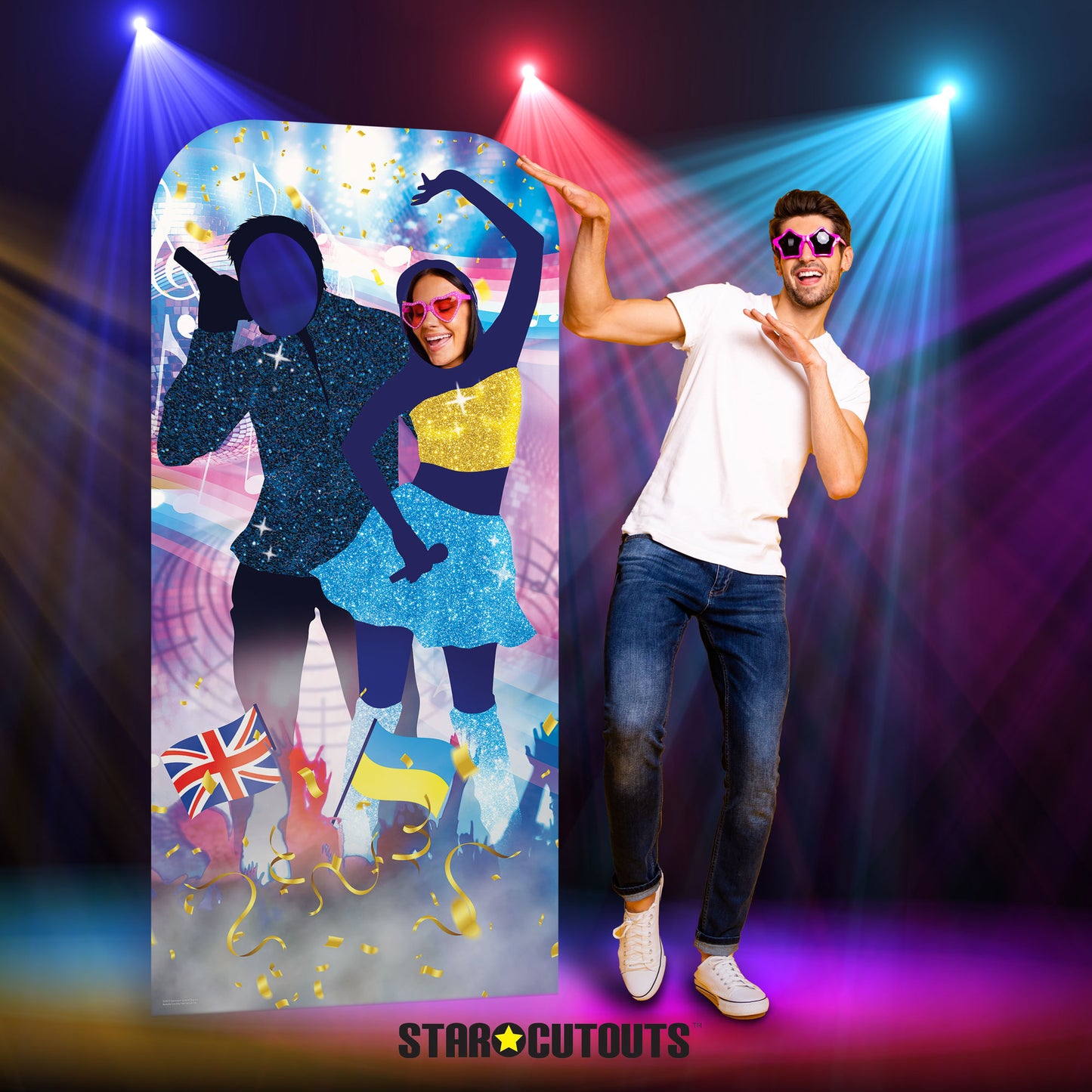 Song Contest Stand In Cardboard Cut Out Life Size - mycardboardcutout