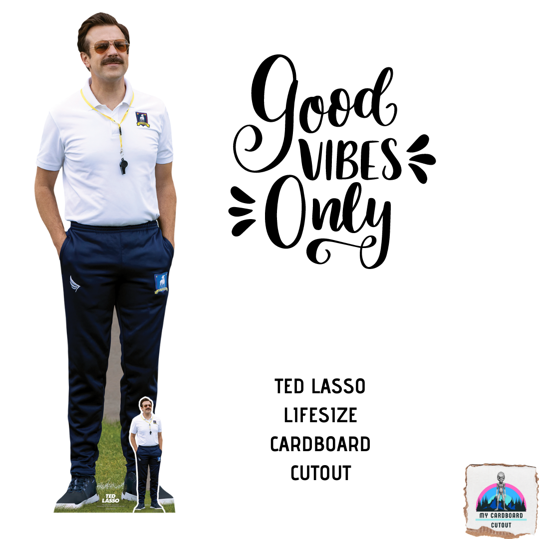 Ted Lasso Football Manager Jason Sudeikis Lifesize Cardboard Cutout Lifesize