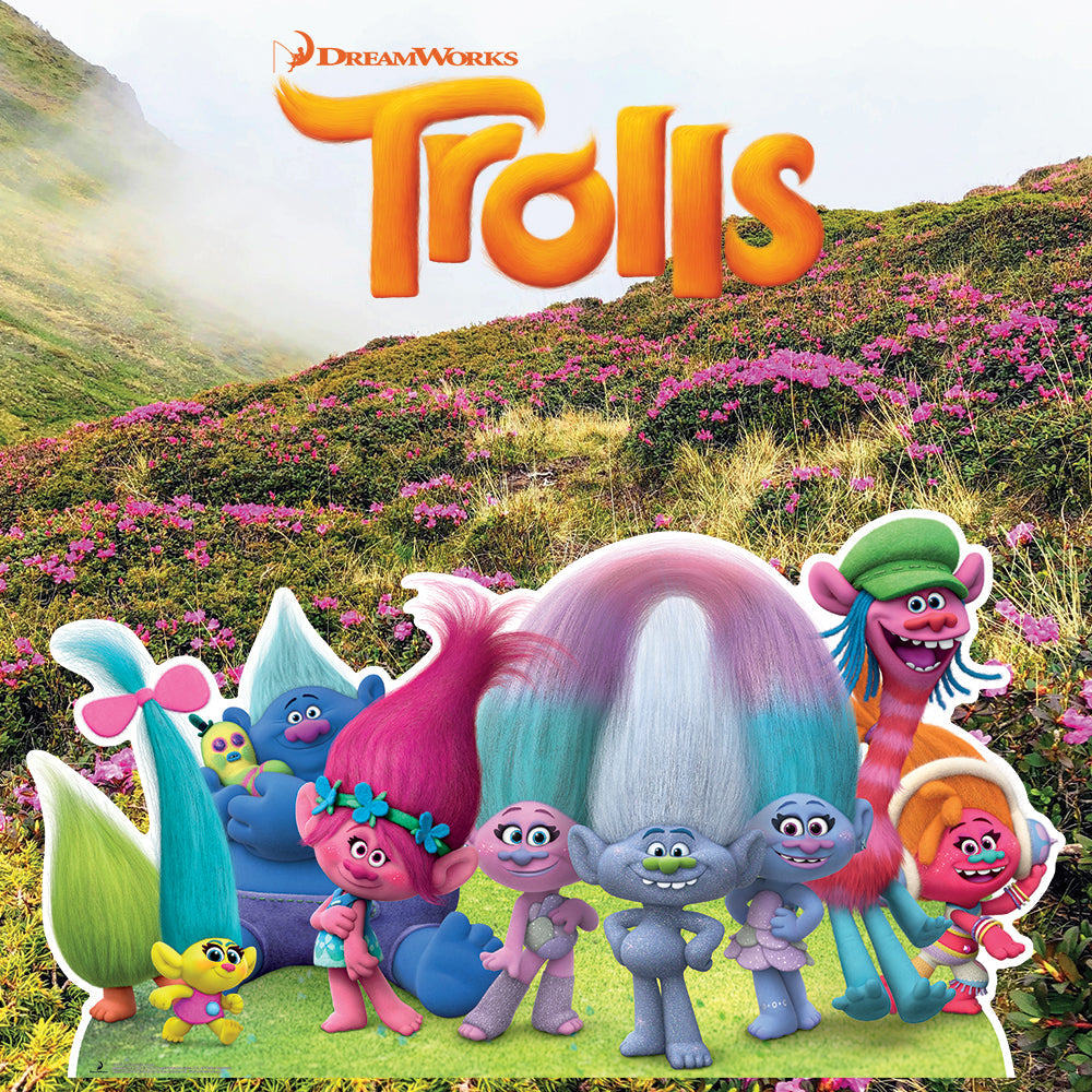 MINI Branch Glasses Trolls World Tour Cardboard Cutout